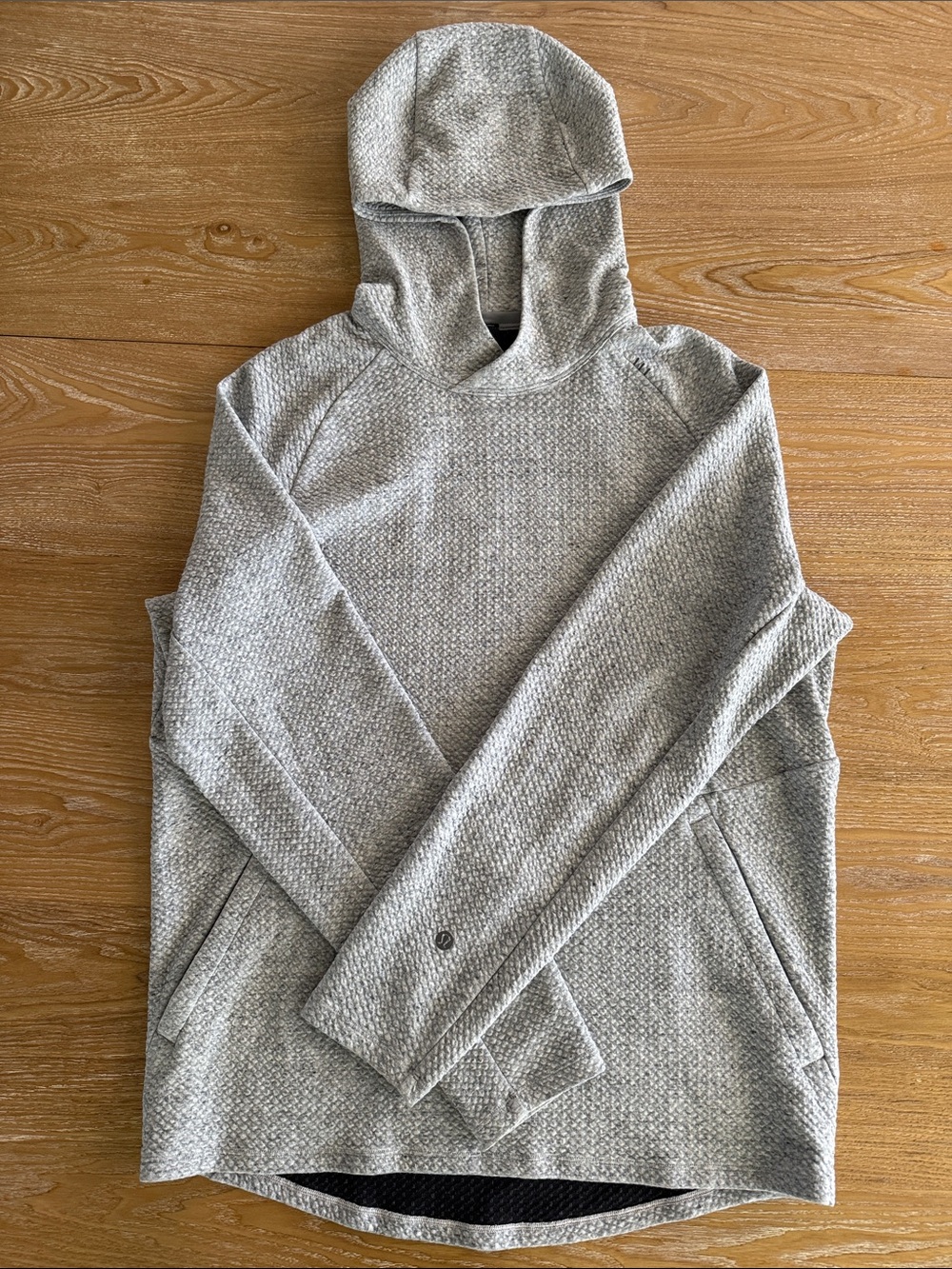 New Lululemon Ease the Day athletic Men's Heather Light Gray Hoodie